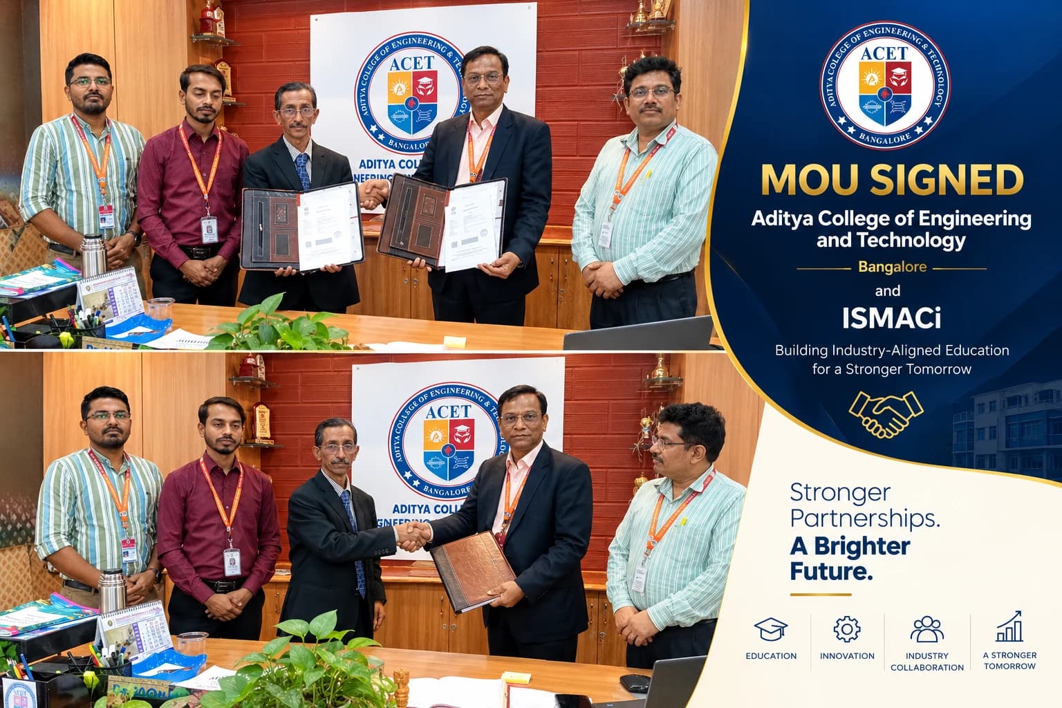 ISMACI and Aditya College of Engineering and Technology MOU signing ceremony